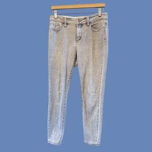 Wmns NYDJ Gray Light Wash Ankle Denim Jeans Size 4 Casual Comfortable
Lift Tuck